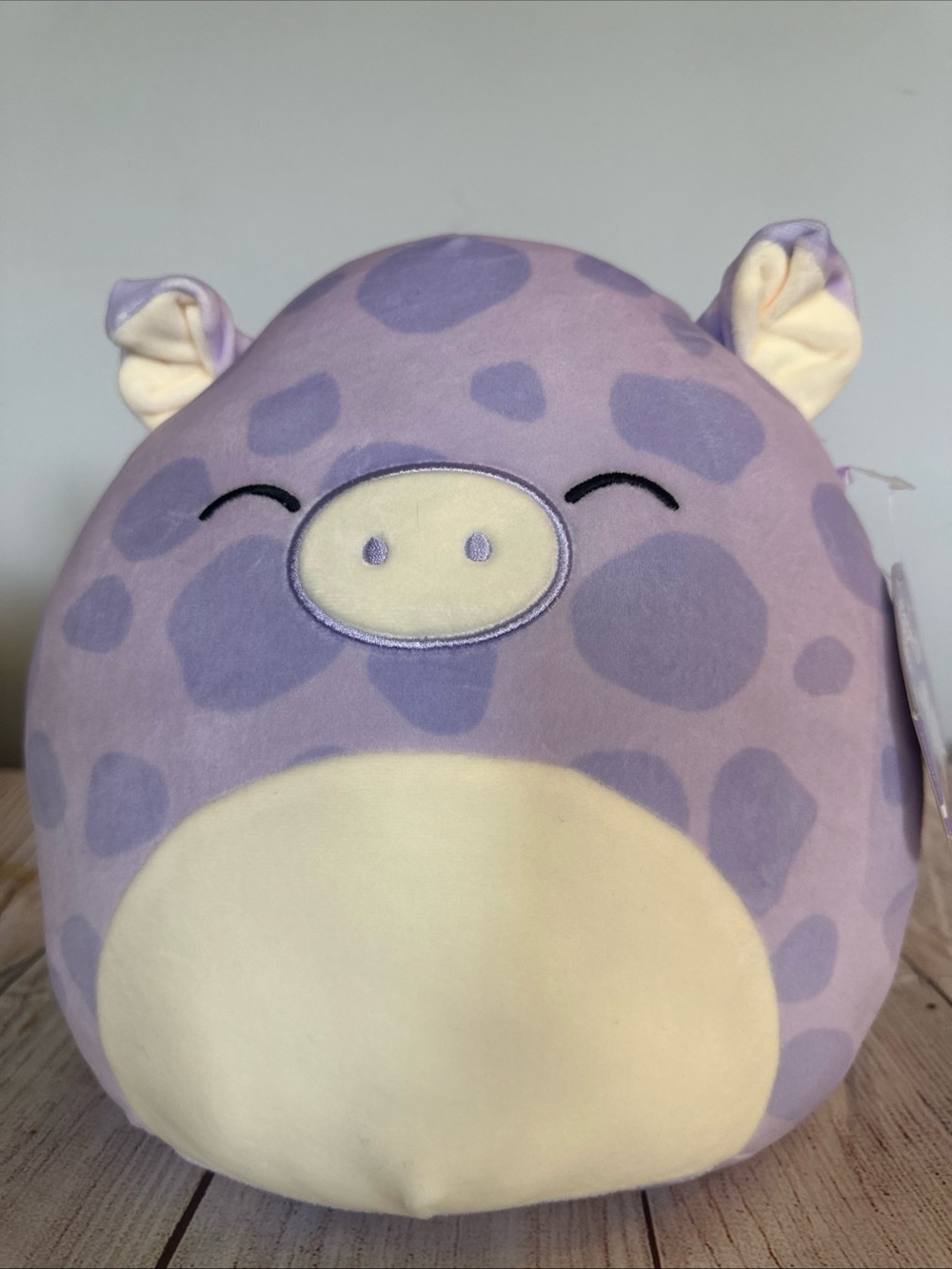 Squishmallow Purple Spotted Piggy Kids Stuffed Toy Pammy the Purple Pig 11”